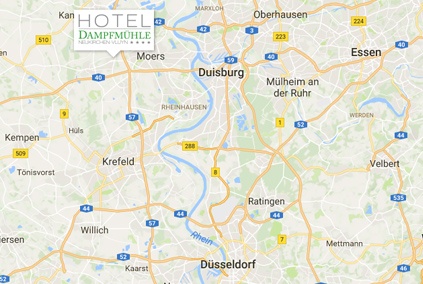 Tagungshotel gut erreichbar ganz NRW - z.B. aus Moers, Duisburg, Düsseldorf und Co.
